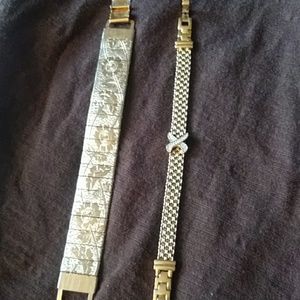 Bracelets gold set of 2